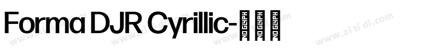 Forma DJR Cyrillic字体转换 Forma DJR Cyrillic字体转换